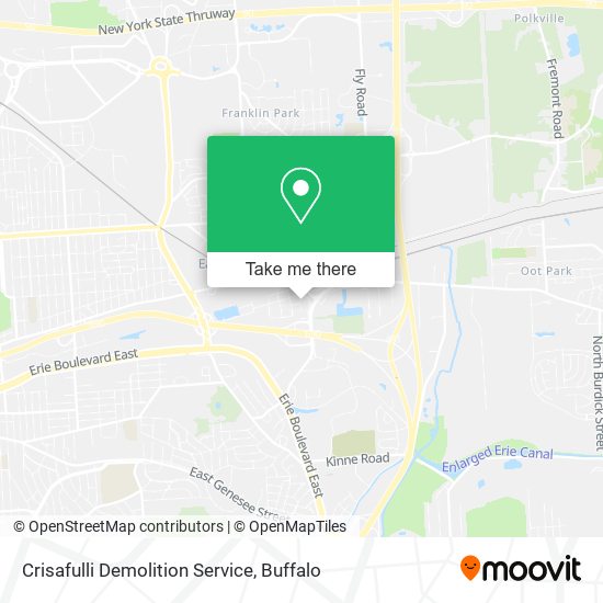 Crisafulli Demolition Service map