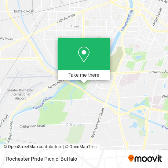 Rochester Pride Picnic map