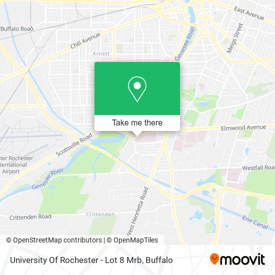 University Of Rochester - Lot 8 Mrb map