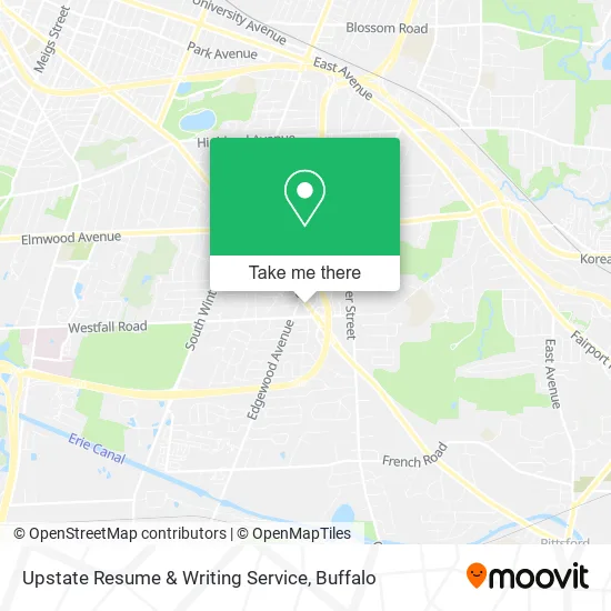 Upstate Resume & Writing Service map