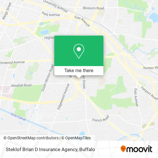 Steklof Brian D Insurance Agency map