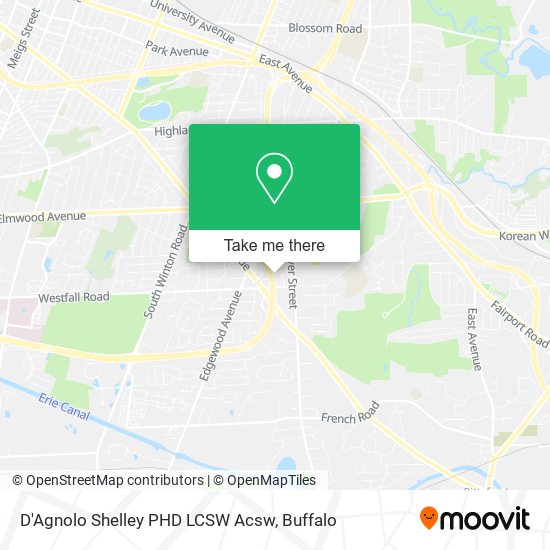 D'Agnolo Shelley PHD LCSW Acsw map