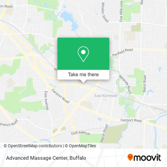 Advanced Massage Center map