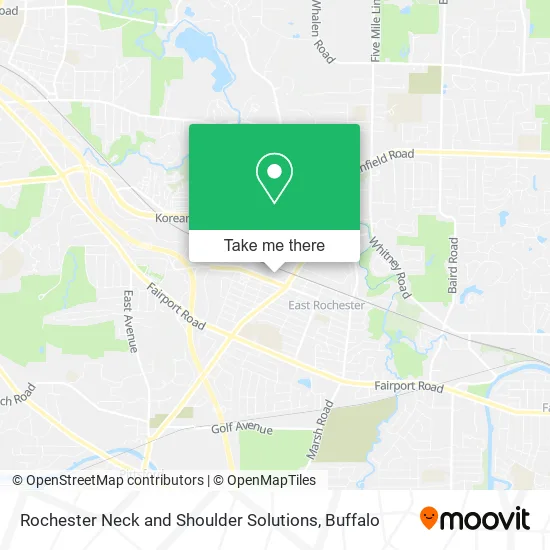 Rochester Neck and Shoulder Solutions map