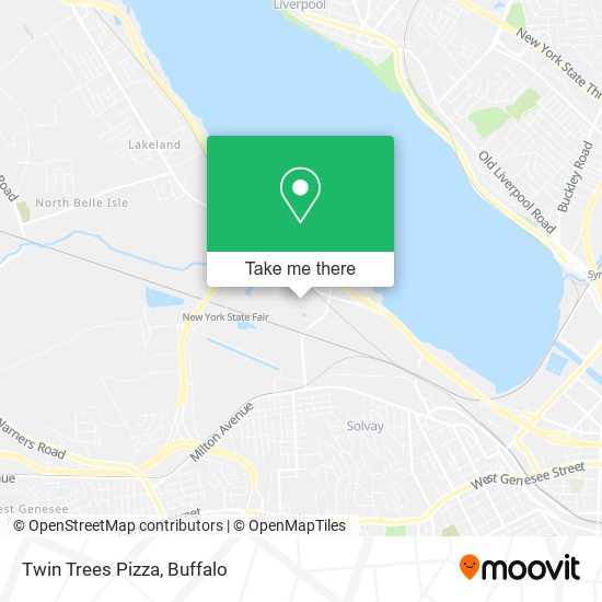 Mapa de Twin Trees Pizza