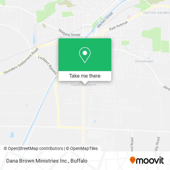 Dana Brown Ministries Inc. map