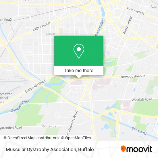 Muscular Dystrophy Association map