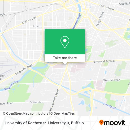 University of Rochester- University It map