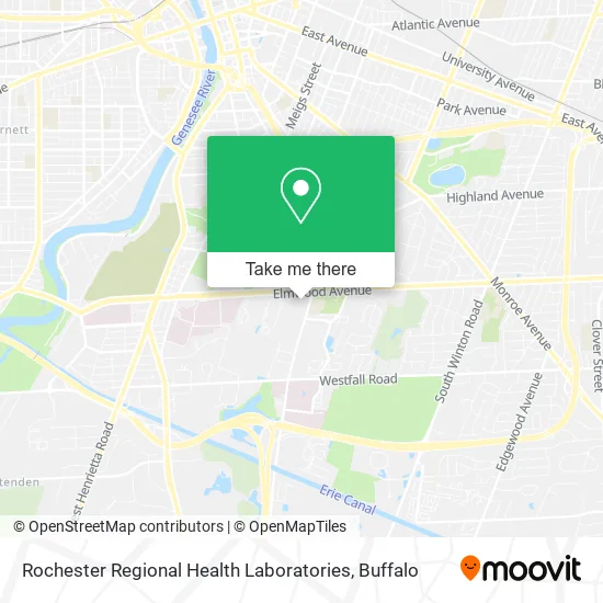 Rochester Regional Health Laboratories map
