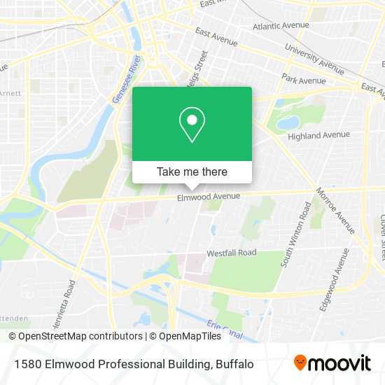 Mapa de 1580 Elmwood Professional Building