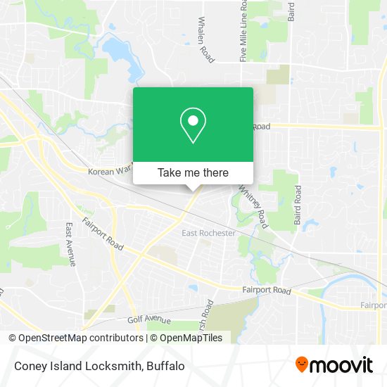 Mapa de Coney Island Locksmith