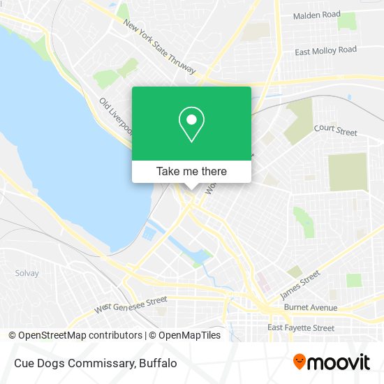 Cue Dogs Commissary map
