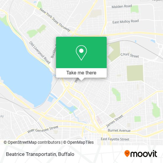 Beatrice Transportatin map