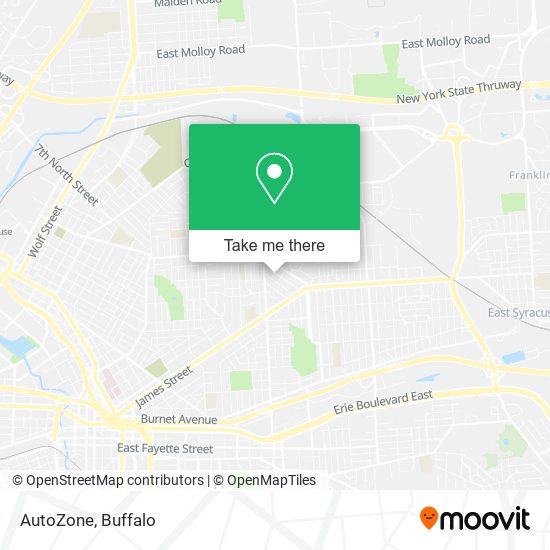 AutoZone map