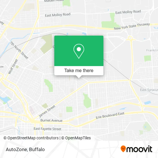 AutoZone map