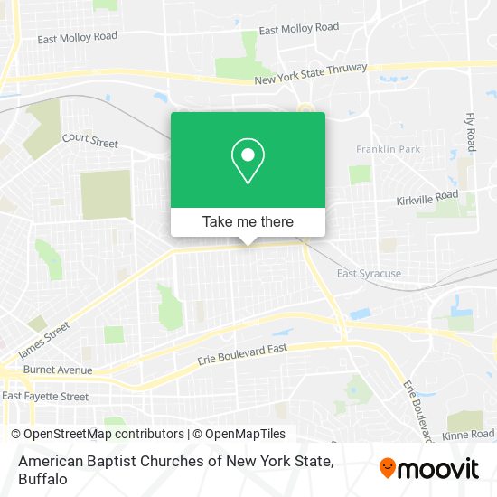 Mapa de American Baptist Churches of New York State