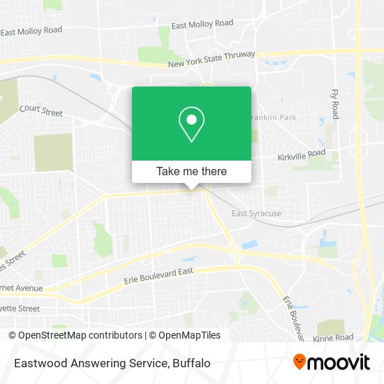 Eastwood Answering Service map