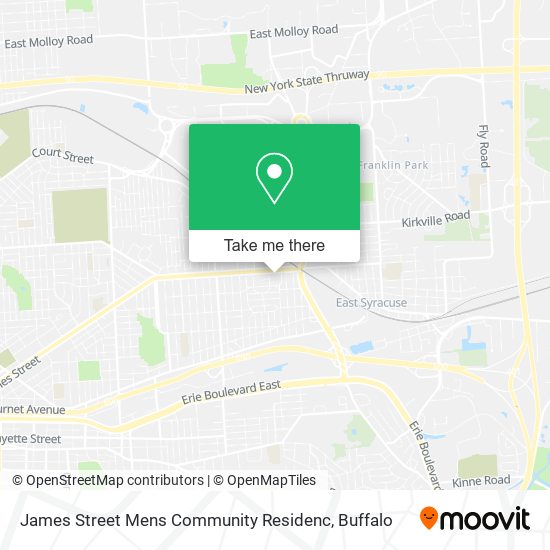 James Street Mens Community Residenc map