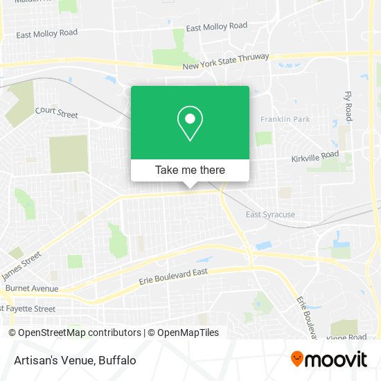 Mapa de Artisan's Venue
