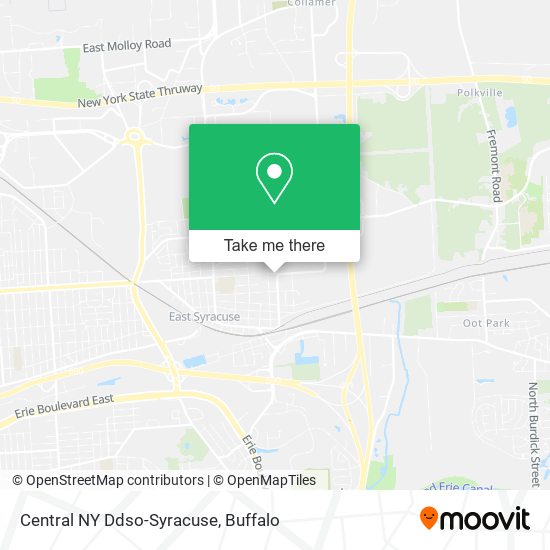 Mapa de Central NY Ddso-Syracuse
