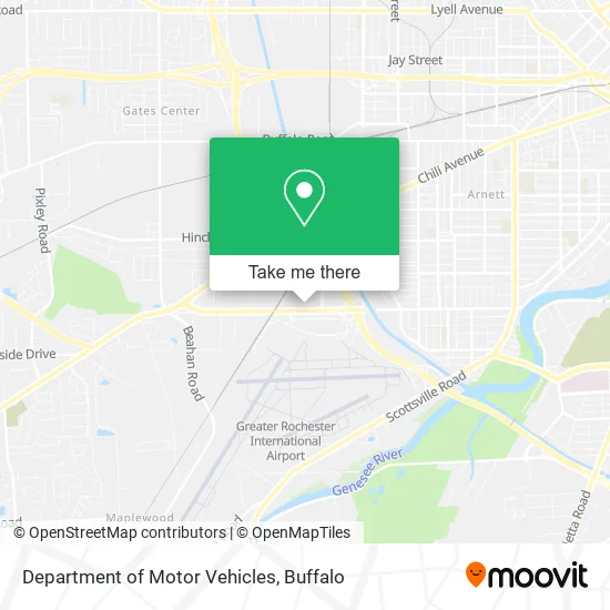 Department of Motor Vehicles map