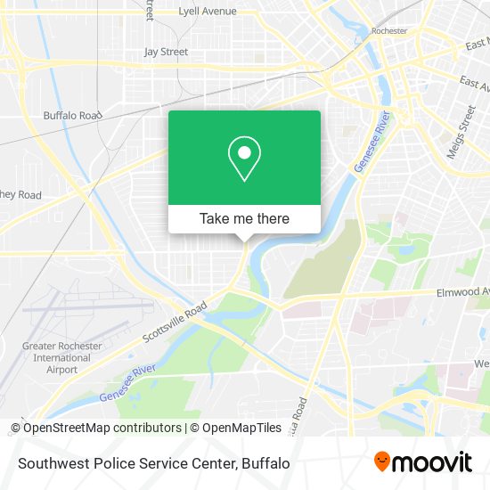 Southwest Police Service Center map