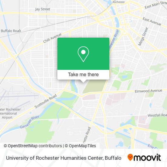 Mapa de University of Rochester Humanities Center