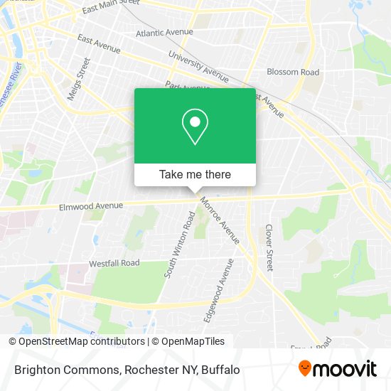 Brighton Commons, Rochester NY map