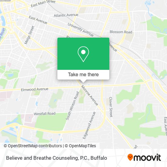 Mapa de Believe and Breathe Counseling, P.C.