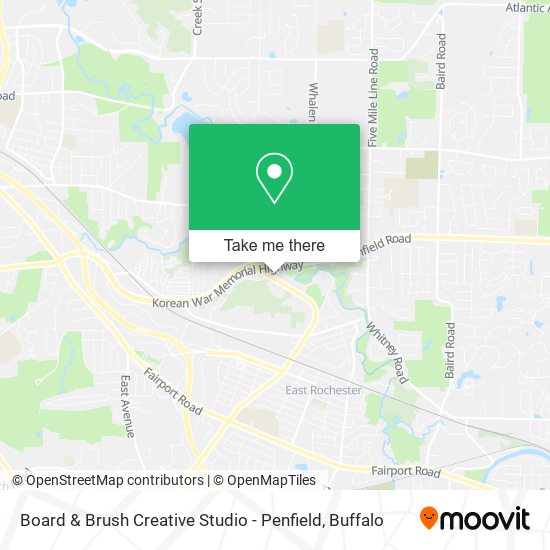 Mapa de Board & Brush Creative Studio - Penfield