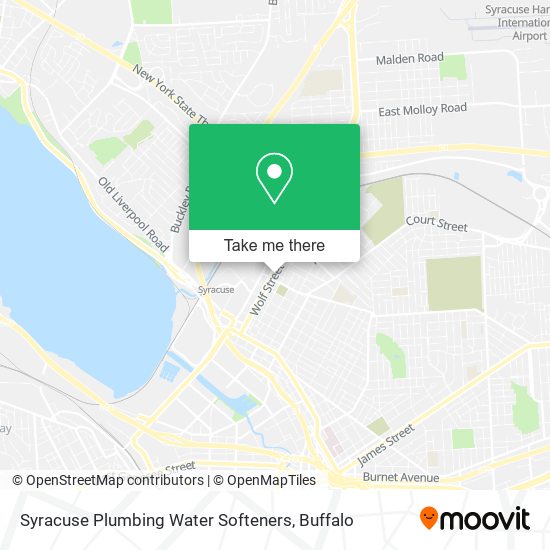 Mapa de Syracuse Plumbing Water Softeners