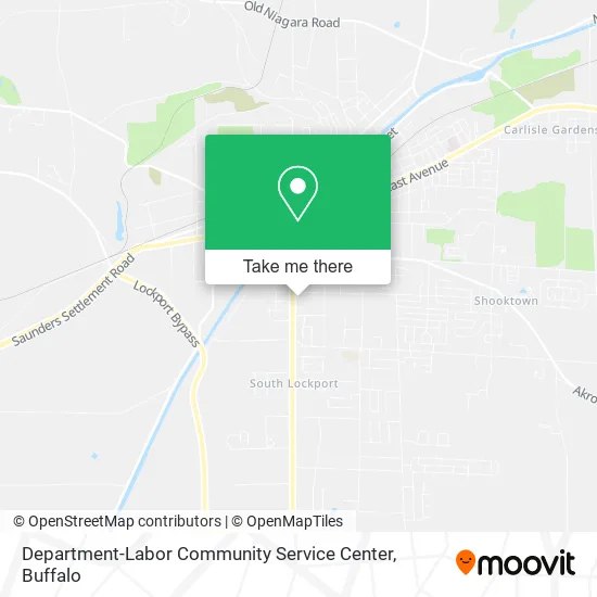 Department-Labor Community Service Center map