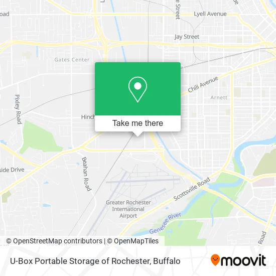 U-Box Portable Storage of Rochester map