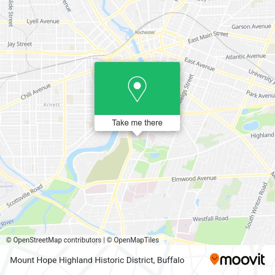 Mapa de Mount Hope Highland Historic District