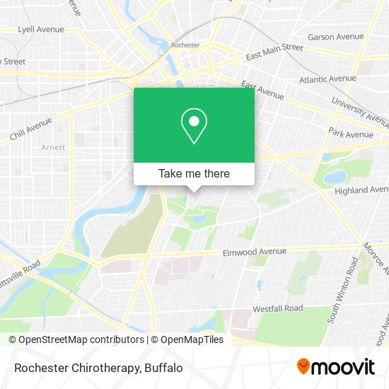 Rochester Chirotherapy map
