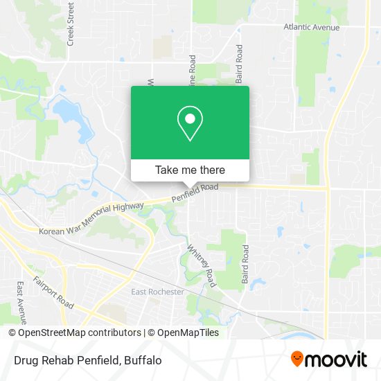 Drug Rehab Penfield map