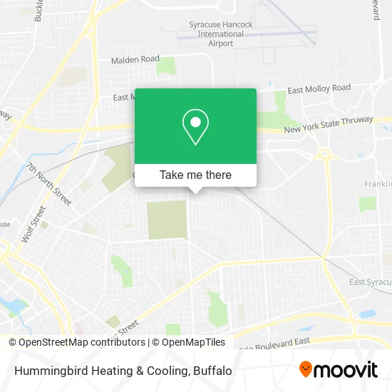 Hummingbird Heating & Cooling map