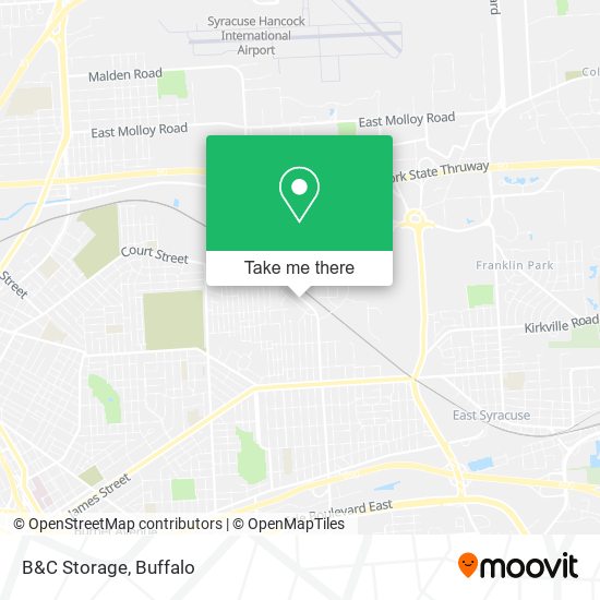 Mapa de B&C Storage