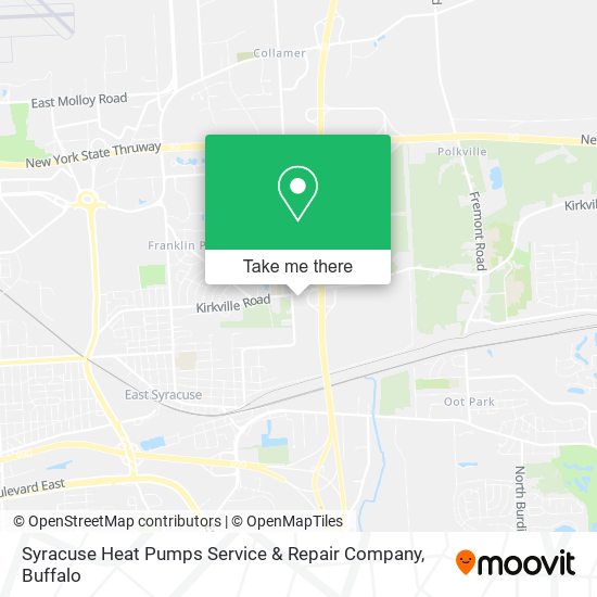Syracuse Heat Pumps Service & Repair Company map
