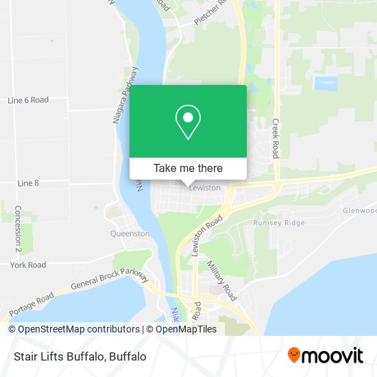 Stair Lifts Buffalo map