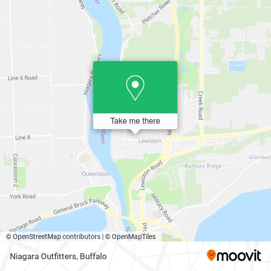 Niagara Outfitters map