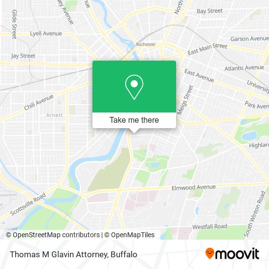 Mapa de Thomas M Glavin Attorney