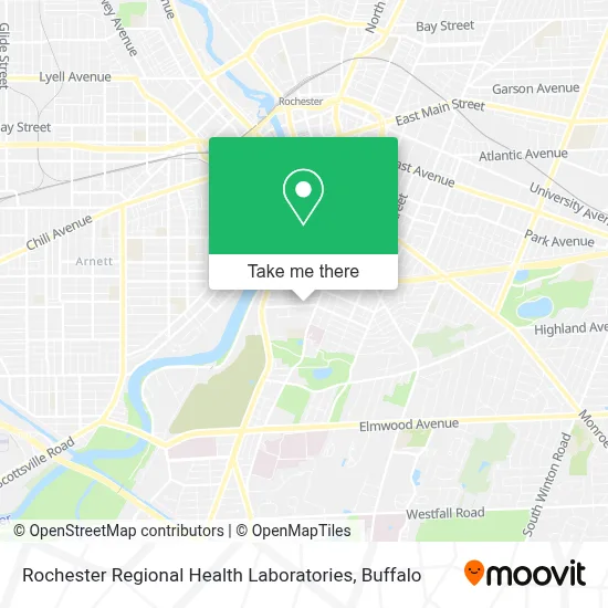 Rochester Regional Health Laboratories map