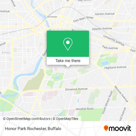Honor Park Rochester map