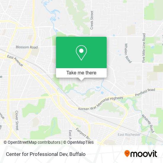 Center for Professional Dev map