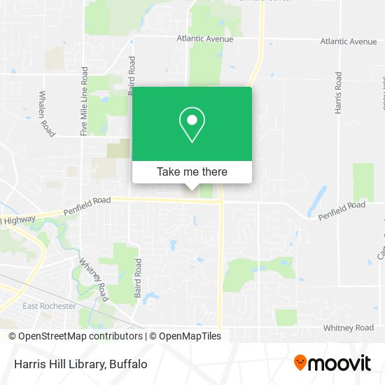 Mapa de Harris Hill Library