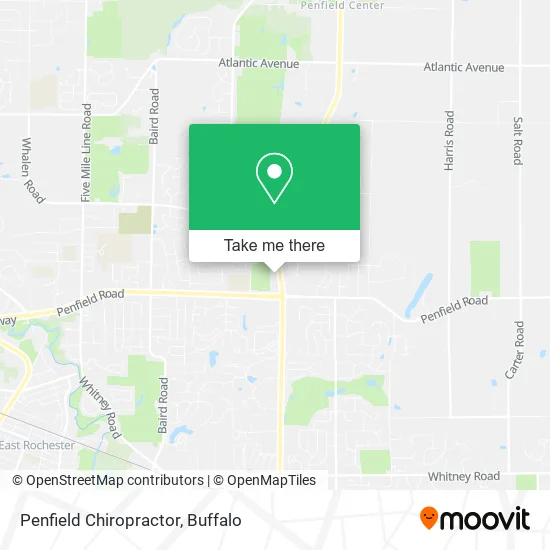 Penfield Chiropractor map