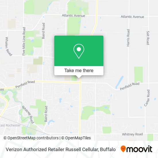 Verizon Authorized Retailer Russell Cellular map