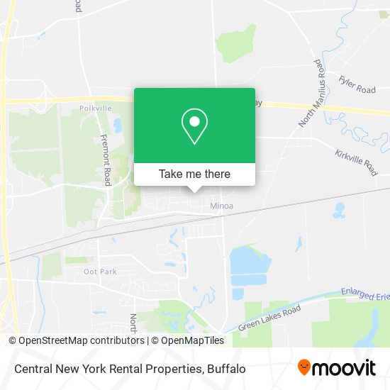 Mapa de Central New York Rental Properties