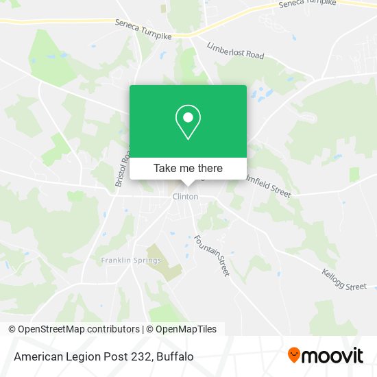 American Legion Post 232 map